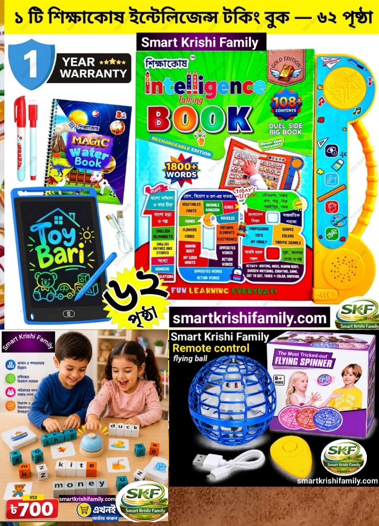 Intelligent kooks, spelling word games, Remote control flying ball