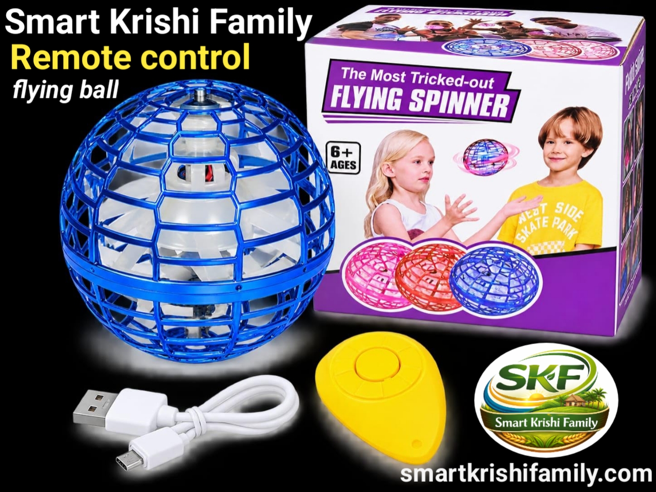 Remote control flying ball